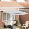 vidaXL Awning Frame Retractable Manual Anthracite 3 x 2.5 m