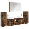 vidaXL Bathroom Furniture Set 6 pcs Smoked Oak