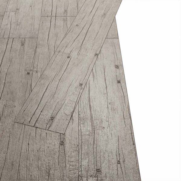 vidaXL Flooring Planks 18 pcs Grey 5.26 m&sup2; PVC