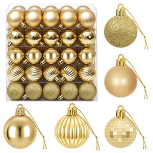 vidaXL Christmas Ball Set 100 pcs Gold Dia. 4 cm Polystyrene