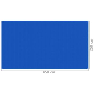 vidaXL Tent Carpet 250x450 cm Blue