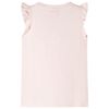 Kids' T-shirt with Ruffle Sleeves Soft Pink 116