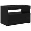 vidaXL TV Cabinet Black Oak 60 x 35 x 40 cm Engineered Wood