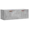 vidaXL Wall Cabinet Concrete Grey 100x36,5x35 cm Engineered Wood
