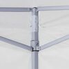 vidaXL Professional Folding Party Tent with 4 Sidewalls 3x3 m Steel White