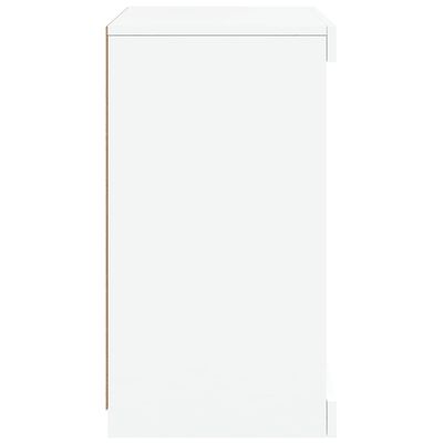vidaXL Sideboard with LED Lights White 41x37x67 cm