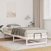 vidaXL Bed Frame White 90 x 210 cm Solid Pine Wood