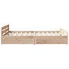 vidaXL Bed frame without Mattress 150x200 cm King Size Solid Wood Pine