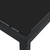 vidaXL Garden Table Black 200 x 80 x 73 cm Metal