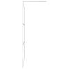 vidaXL Walk-in Shower Wall with Shelf Chrome 115x195 cm ESG Glass&Aluminium