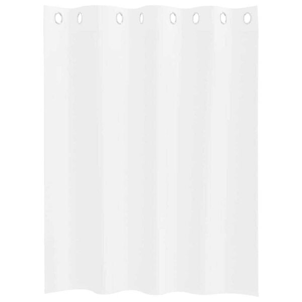 vidaXL Voile Curtain with Curtains 2 pcs White 140 x 140 cm Polyester