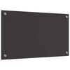 vidaXL Kitchen Backsplash Dark grey 70 x 40 x 0.6 cm Tempered Glass