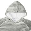 vidaXL Blanket Hoodie Grey S Fleece and Flannel