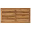 vidaXL Table Top Rectangular Solid Teak Wood Natural