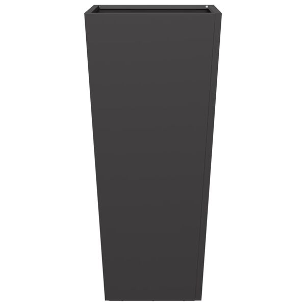 vidaXL Garden Planter Black 35x35x75 cm Steel