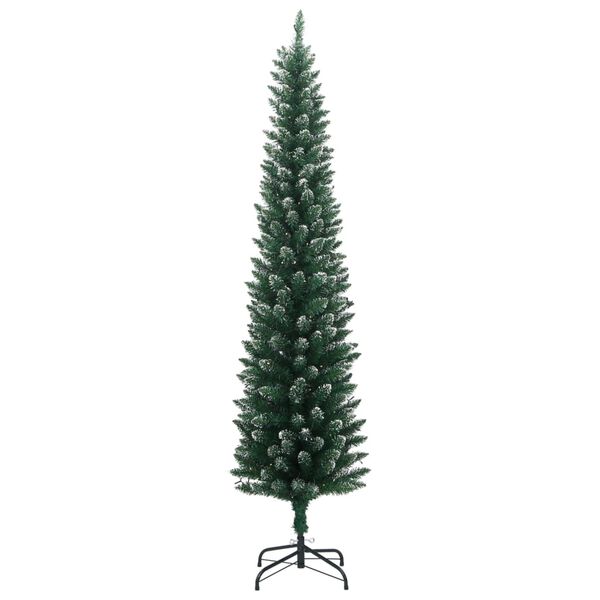 vidaXL Artificial Slim Christmas Tree 150 LEDs 120 cm
