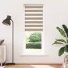 vidaXL Zebra Blind Sand Brown 90x200 cm Fabric Width 85.9 cm Polyester