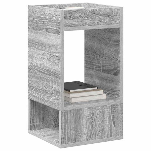 vidaXL End Table Grey Sonoma 30 x 30 x 56 cm Engineered Wood