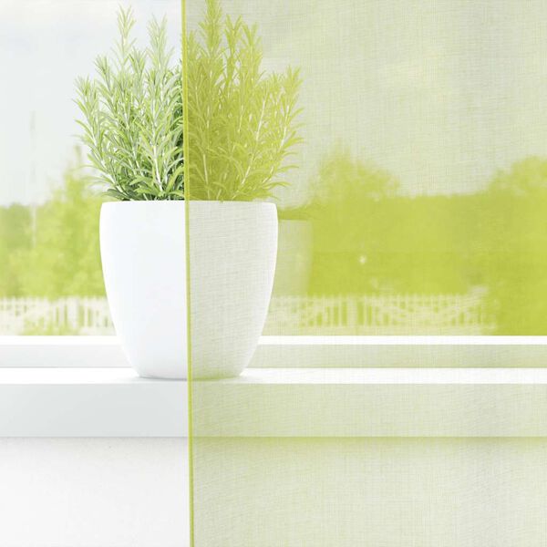 vidaXL Voile Curtains with Tab Top 2 pcs Apple Green