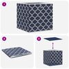 vidaXL Foldable Storage Boxes 10 pcs Blue 32x32x32 cm Non-woven Fabric