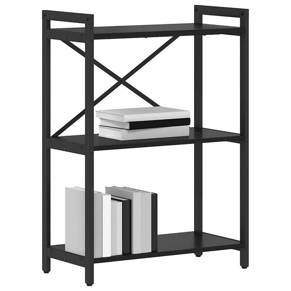 vidaXL Bookshelf Black Oak 60 x 30 x 85 cm Engineered Wood