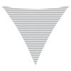 vidaXL Outdoor Sun Shade Sail Light Grey and White 5 x 5 x 5 m