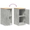 vidaXL Garage Storage Cabinet Concrete Grey 40x51x85 cm Solid Wood Pine