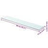 vidaXL Shelf Panel Glass Clear 90x15 cm