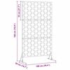 vidaXL Privacy Screen White 100 x 50 x 180 cm Steel