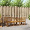 vidaXL Outdoor Sofa Set 3 pcs Natural Solid Acacia Wood