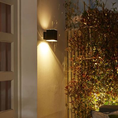 Luxform Intelligent Hybrid Solar LED Garden Light Maine Black