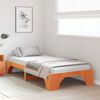 vidaXL Bed Frame Wax Brown 90 x 200 cm Solid Pine Wood