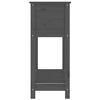 vidaXL Planter with Shelf Grey 82.5x34.5x81 cm Solid Wood Pine