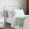 vidaXL Metal Headboard White 80 cm
