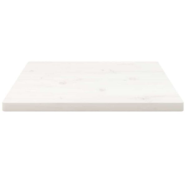 vidaXL Table Top White 40x40x2.5 cm Solid Wood Pine Square