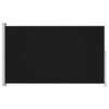 vidaXL Patio Retractable Side Awning 180x300 cm Black