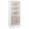 vidaXL Side Cabinet 38x28x86 cm Paulownia Wood