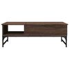 vidaXL Coffee Table Brown Oak 100x50x35 cm Engineered Wood and Metal