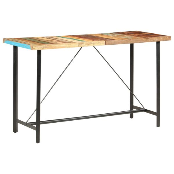 vidaXL Bar Table 180x70x107 cm Solid Reclaimed Wood