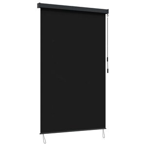 vidaXL Roller Blind Black 60 x 250 cm Fabric and Aluminum