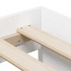 vidaXL Storage Bed Frame White 244 x 127 x 53.5 cm Engineered wood