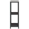 vidaXL Kitchen Storage with Shelf Black 30 x 50 x 92 cm Steel