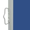 vidaXL Patio Retractable Side Awning 80x300 cm Blue