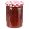 vidaXL Glass Jam Jars with White and Red Lid 48 pcs 400 ml