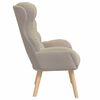 vidaXL Armchair Light Grey 69 x 74 x 93 cm Sherpa Fabric