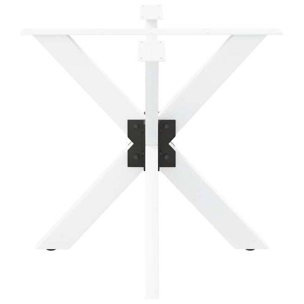 vidaXL Dining Table Leg Spider Shape White 85x85x(72-73) cm Steel