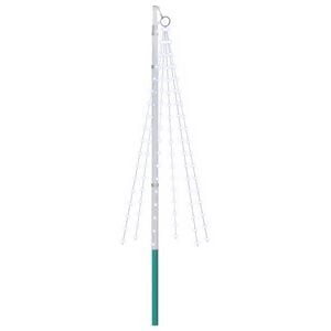 vidaXL Christmas Tree Light with Spike and Flagpole 180 cm 108 LEDs