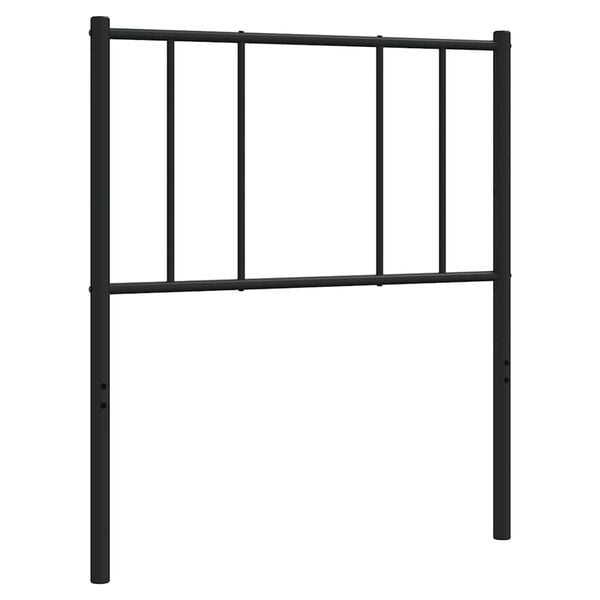 vidaXL Metal Replace Headboard Black 90 cm