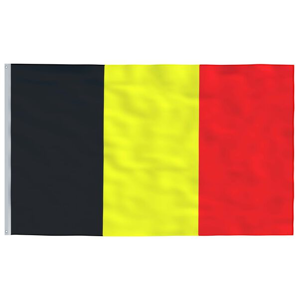 vidaXL Belgium Flag and Pole 5.5 m Aluminium