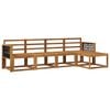 vidaXL Outdoor Sofa Set 5 pcs Natural Solid Acacia Wood